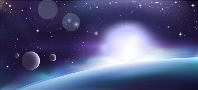 free vector 3glare background vector space